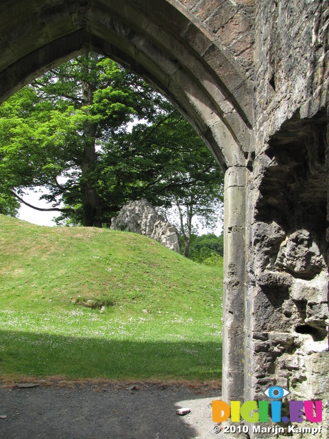 SX14666 View from gatehouse St Quentin's Castle, Llanblethian, Cowbridge